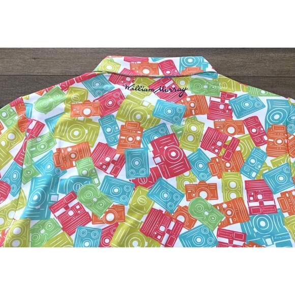 William Murray Golf Candid Cameras Polo Mens L Short Sleeve Retail Packaging - Picture 5 of 7